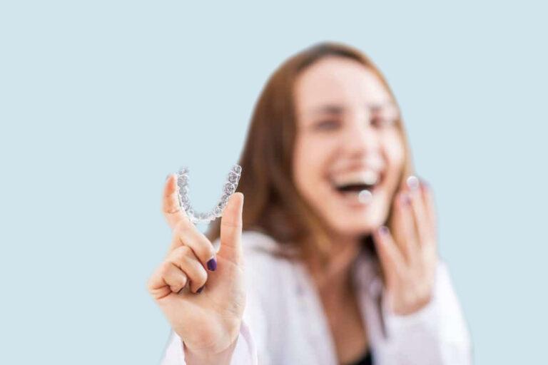 teen smiling with invisalign 1